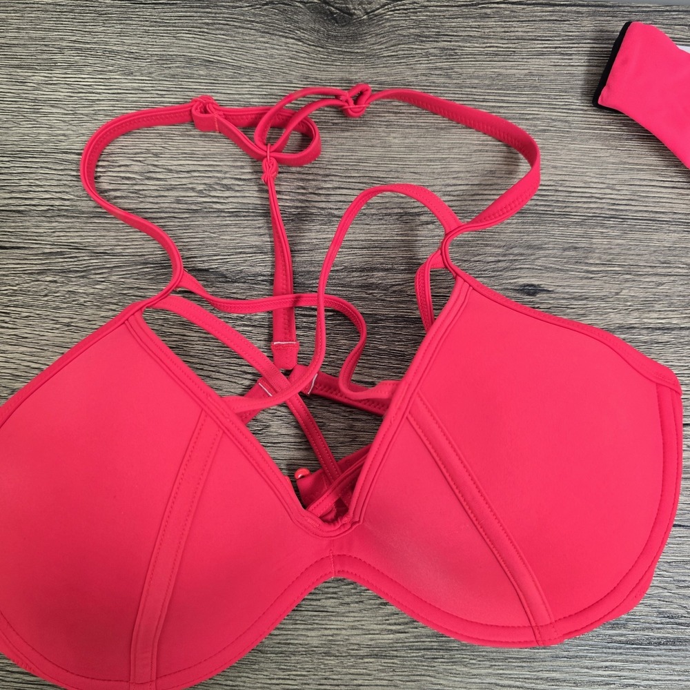 Victorias Secret S D-DD Pink‎ Padded Perfect Coverage Underwired Bikini Top